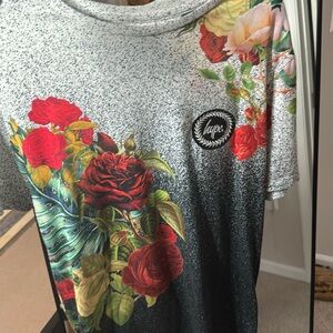Multi colored floral tee